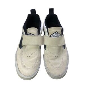 Vans Kyle Walker Pro 2 Pop Cush Wafflecup Skate Shoes Mens 6.5 Cream Black Suede